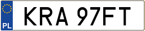 Trailer License Plate